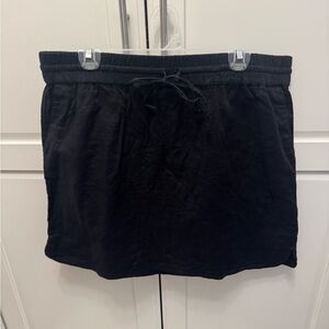 LOFT Black Drawstring Skirt